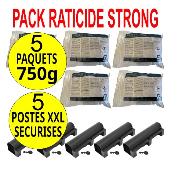 PACK RATICIDE SECURISE 750g...
